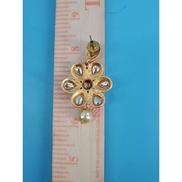 Statment Necklace And Earring Set Boho Ethnic Fairy Beaded Flower India - Picture 11 of 12